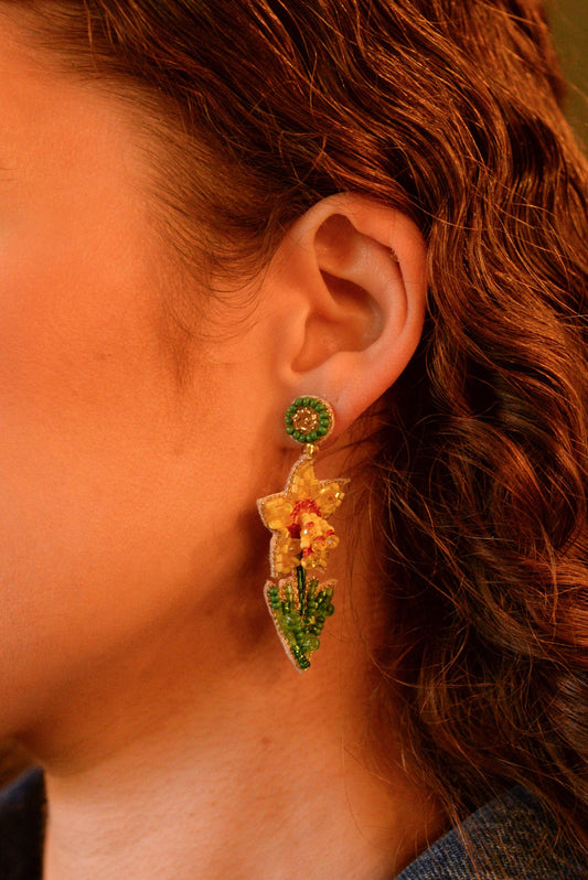 BOUCLES D'OREILLES JONQUILLE - DupontDupont