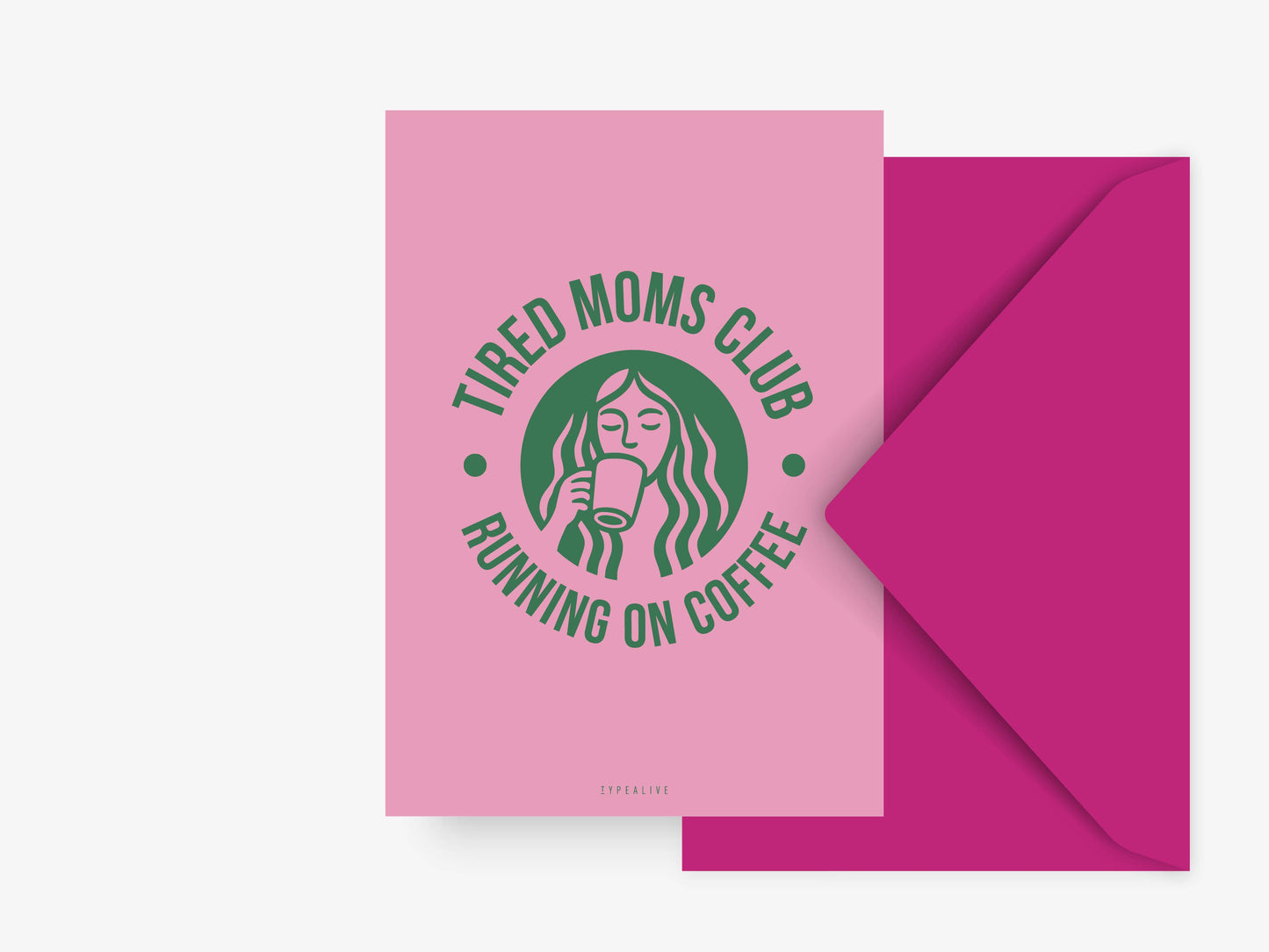 Carte postale / Mamans fatiguées