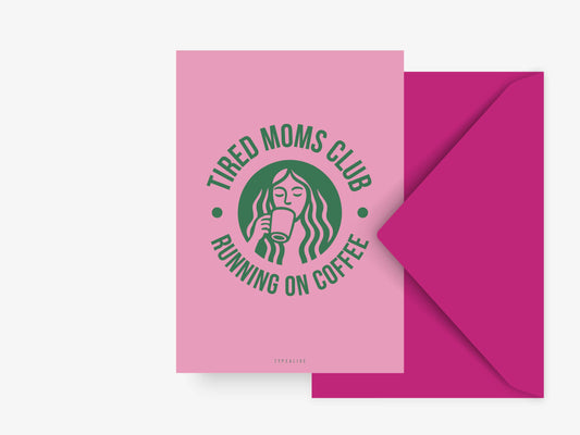 Carte postale / Mamans fatiguées