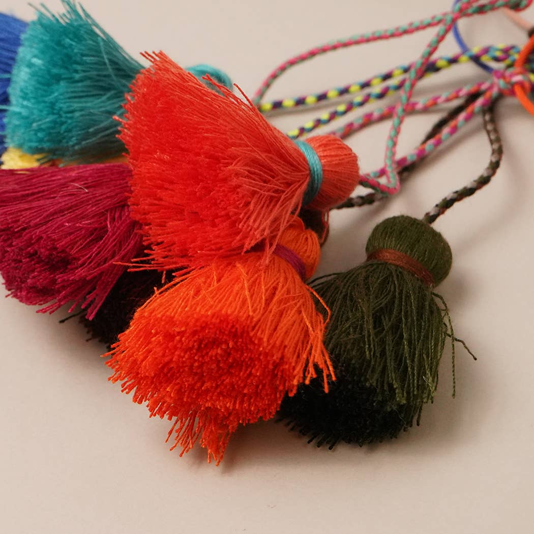 Breloque de sac porte-clés Fuzzy Flower
