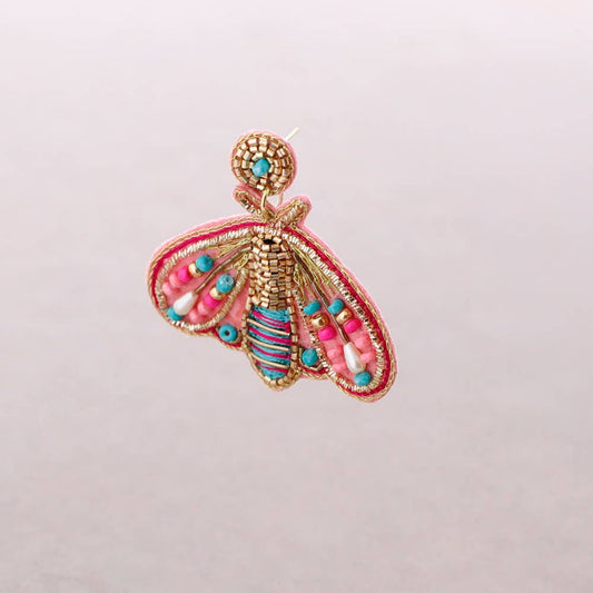 Boucles d'oreilles Insecte Perles doré - DupontDupont