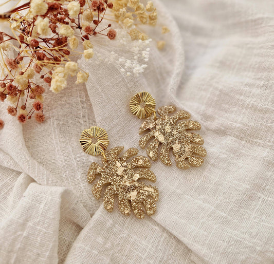 Boucles d'oreilles Tropical Gold