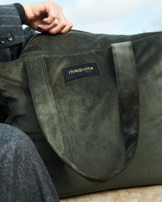 Sac Célestins velours côtelé kaki