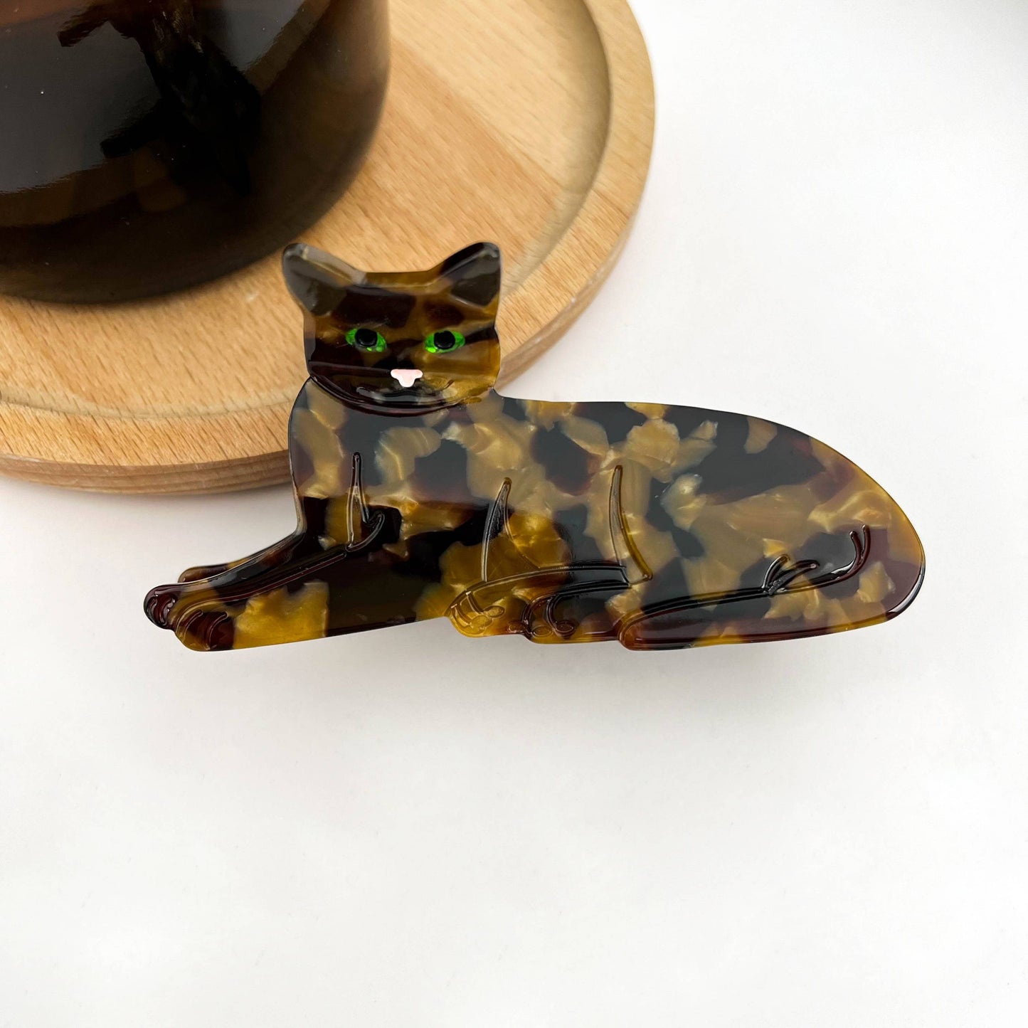 Pince à cheveux Chat noir