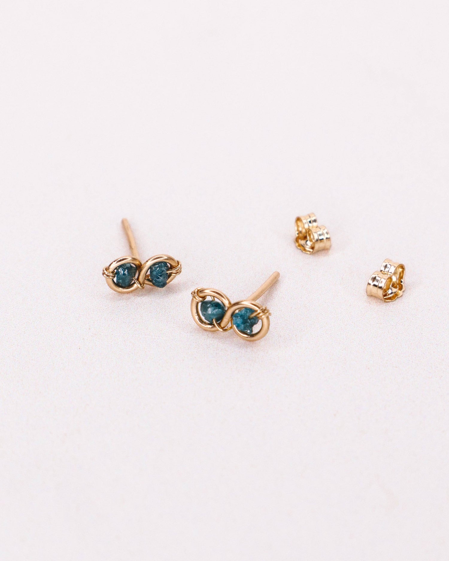 Eden - diamant bleu: Or / Perle de culture / Paire - DupontDupont