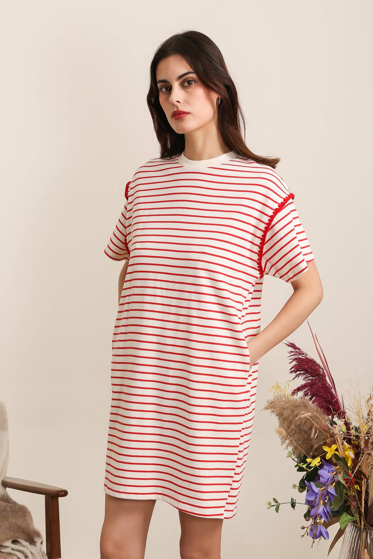 ROBE À RAYURES
