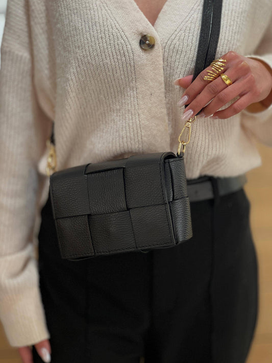 Sac tressé - Noir