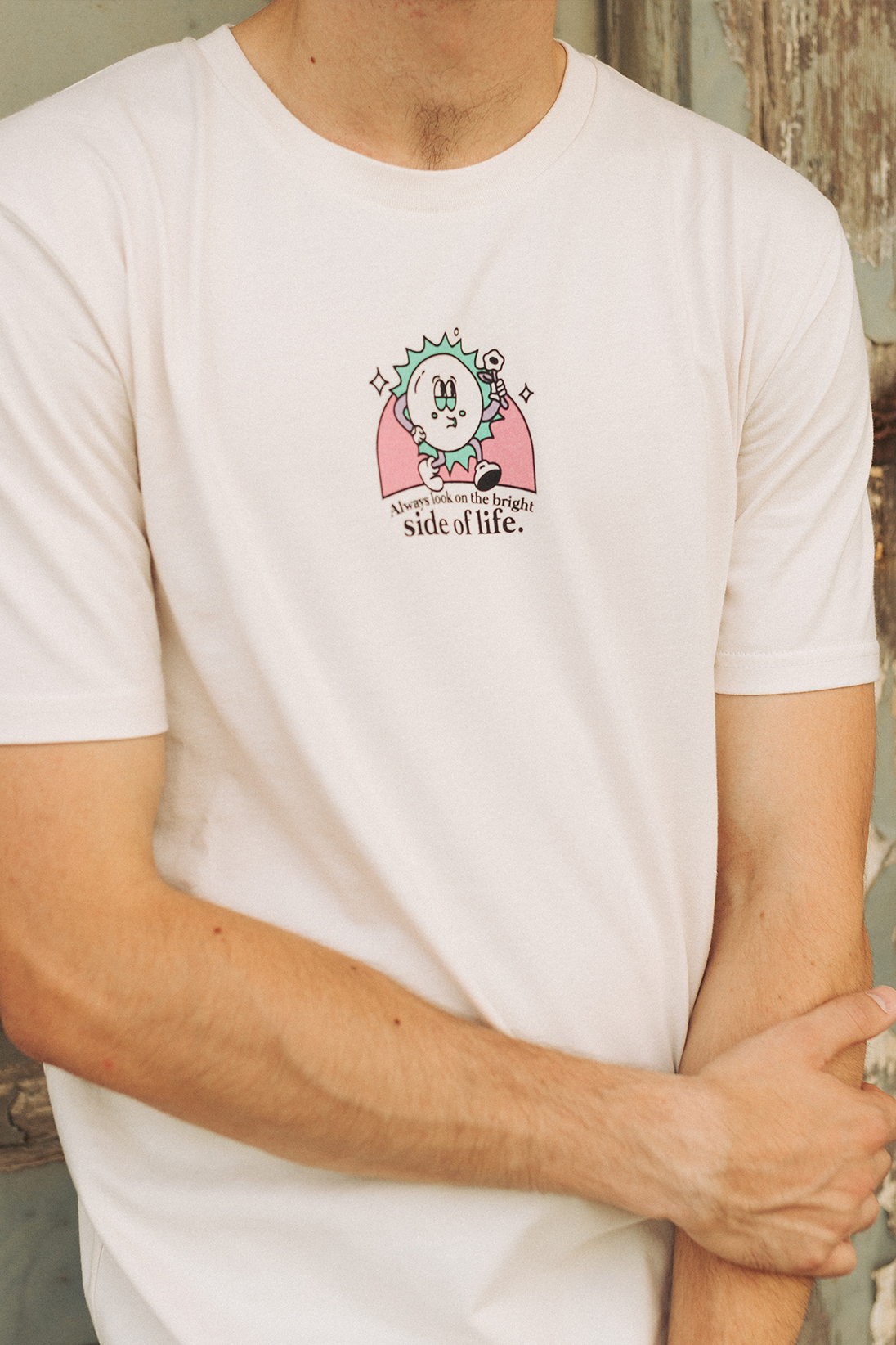 T-shirt Regarde toujours le bon côté de la vie
