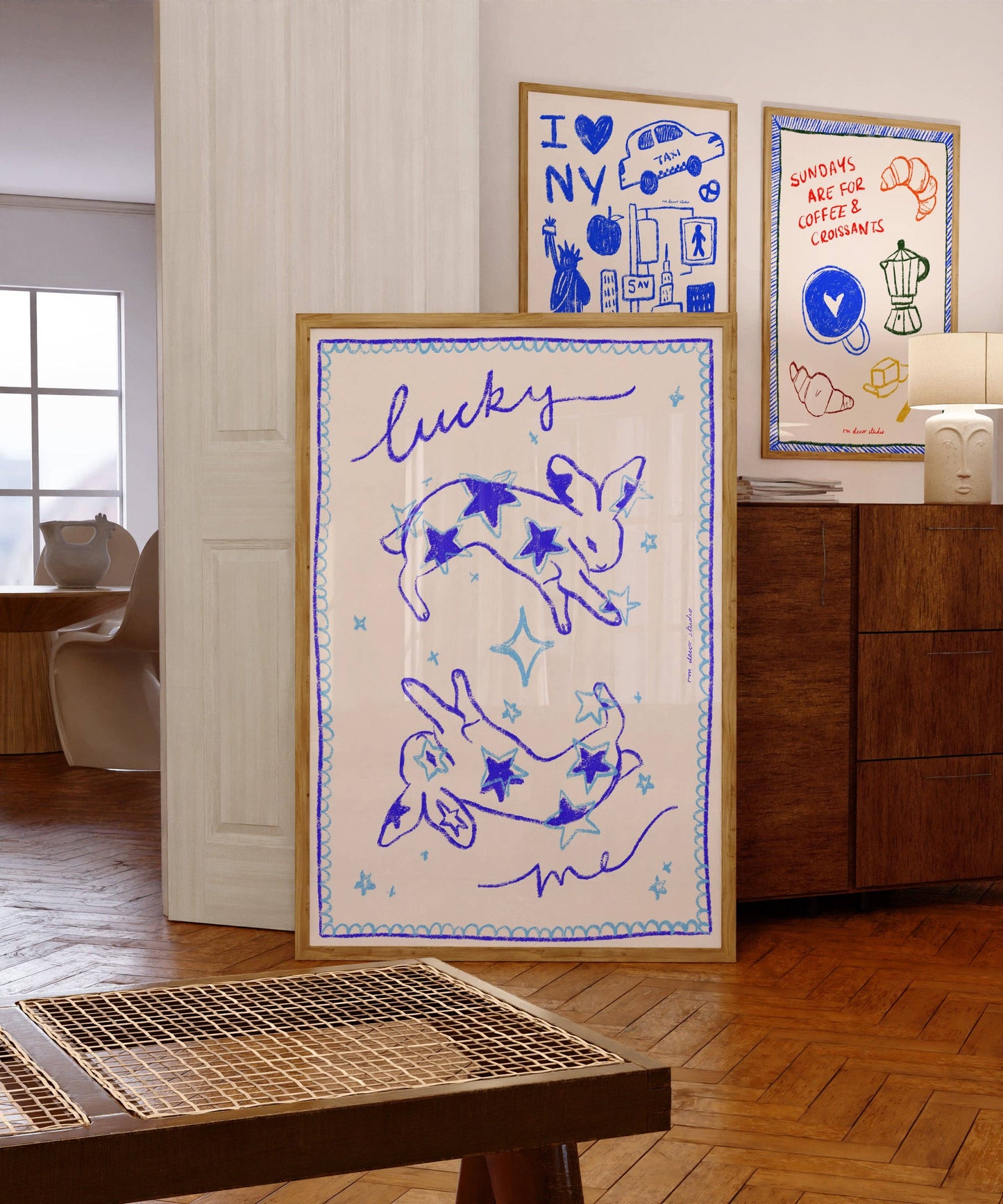 Imprimé Lucky Me Bunnies: A3