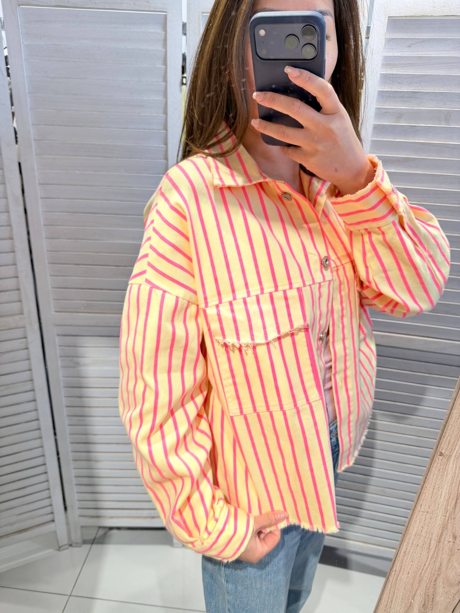 Veste rayée en coton: Rose / TU - DupontDupont