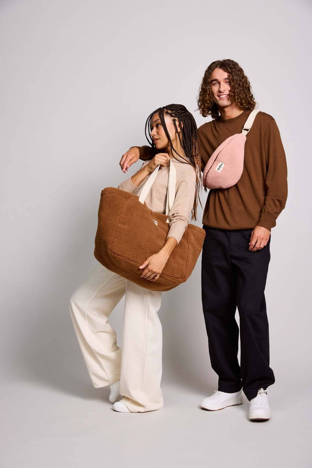 Sac banane Sasha Teddy Rose Poudré