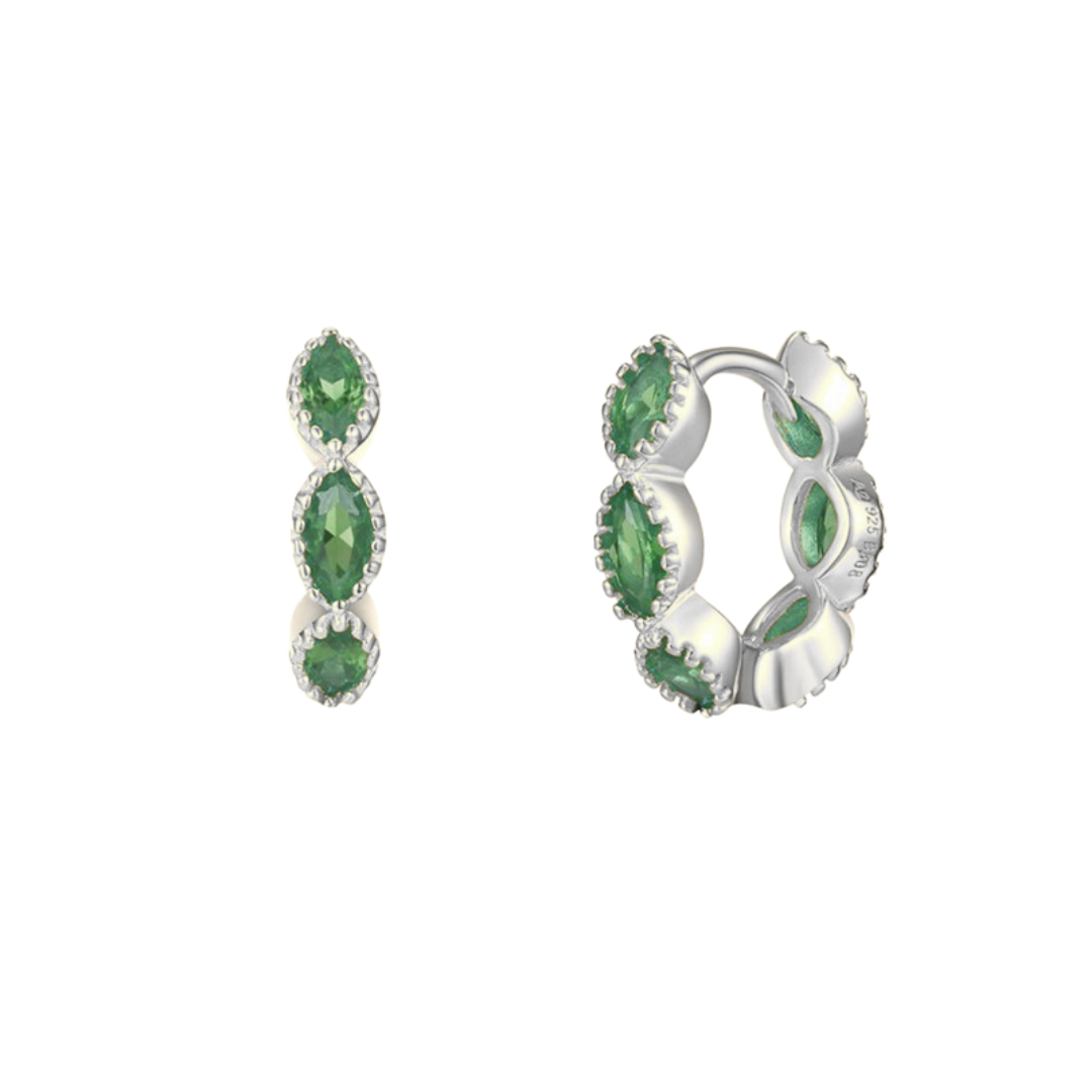 Créoles Brisa Hoops vert