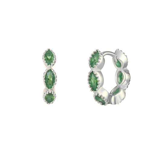 Créoles Brisa Hoops vert