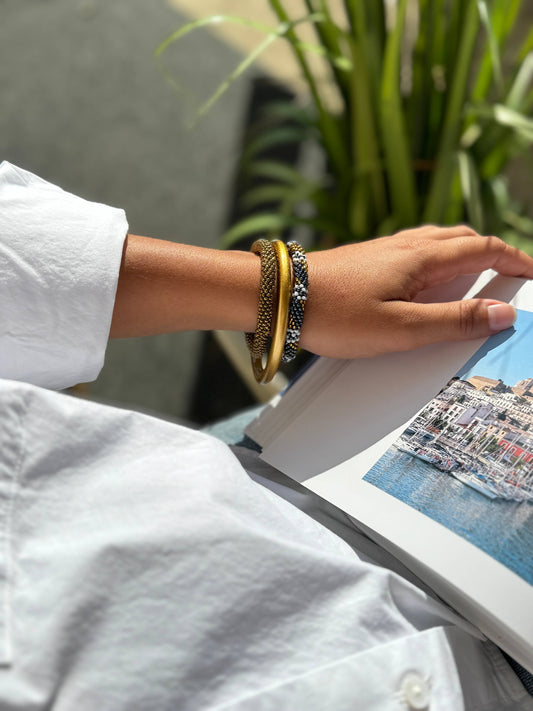 Jonc corne de buffle Doré