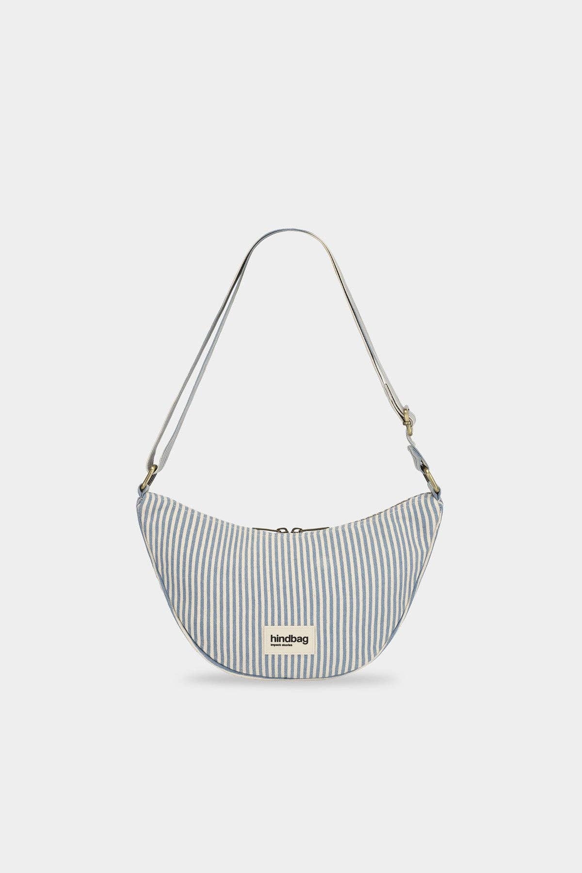Sac Bandoulière Andrea Rayures bleu