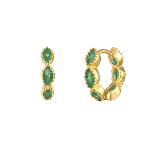 Créoles Brisa Hoops vert