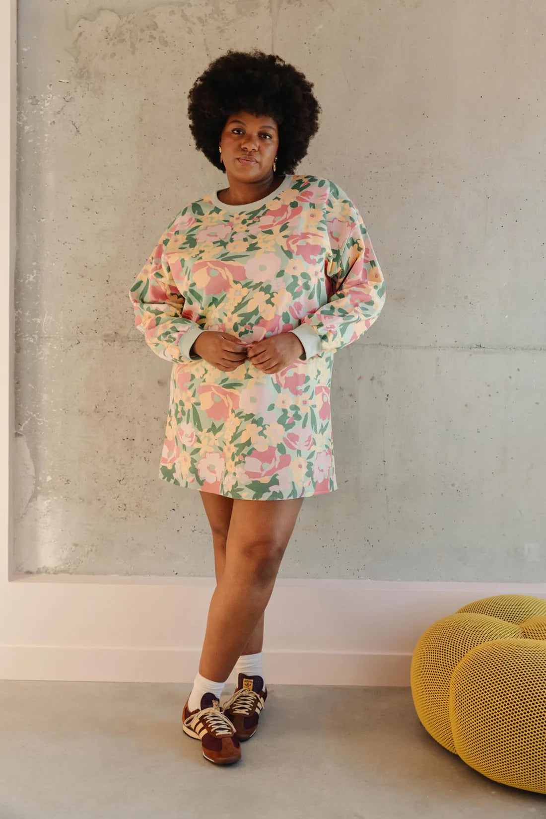 Robe sweat Allamanda vert