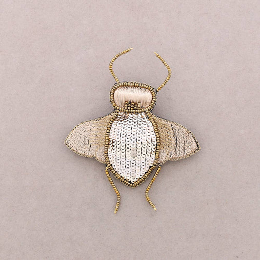 Broche Insecte Paillettes: Fucsia