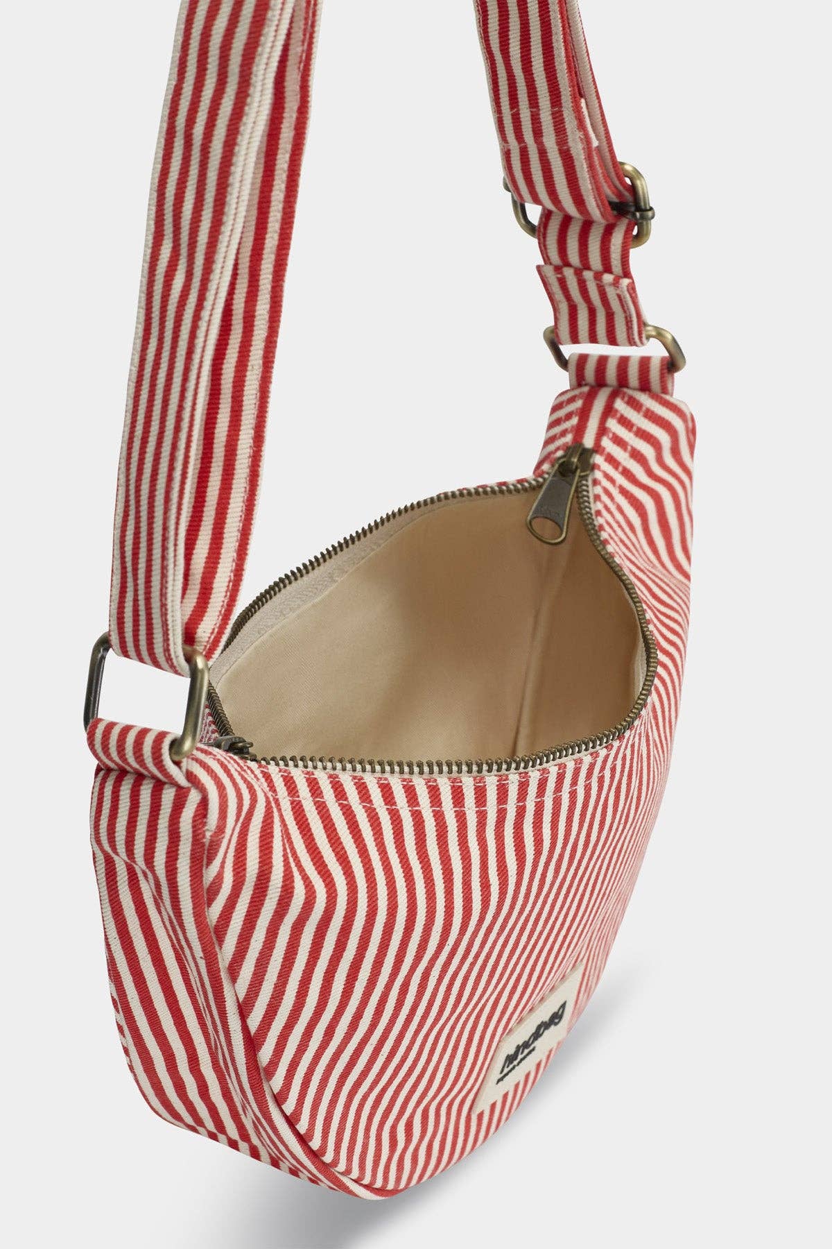 Sac Bandoulière Andrea Rayures rouge