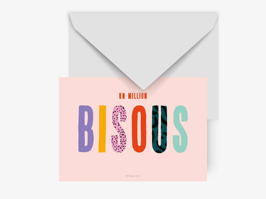 Carte postale/Un Million Bisous