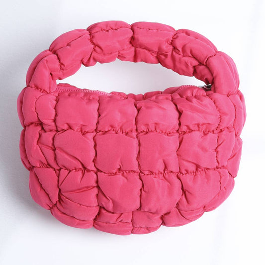 Sac mini nuage matelassé rose