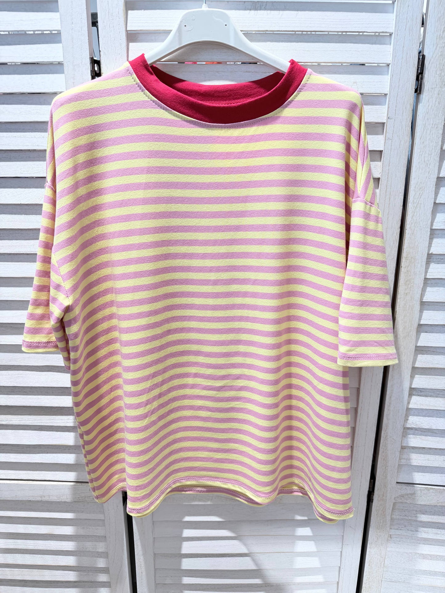 T-shirt imprimé rayures: Rose - DupontDupont