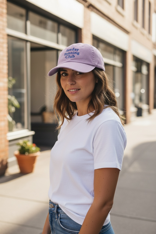 Casquette de baseball en coton brodée « Sunday Running Club » - DupontDupont