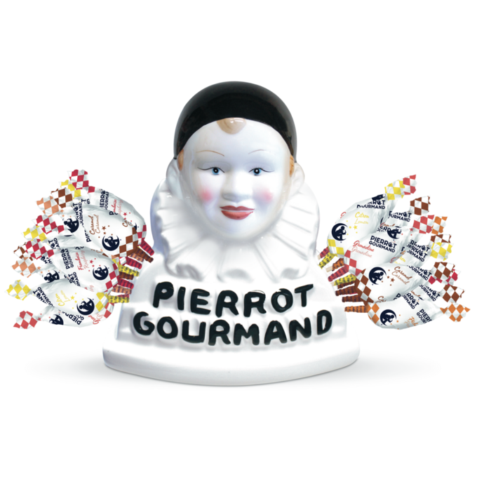 Coffret Pierrot buste + 40 sucettes