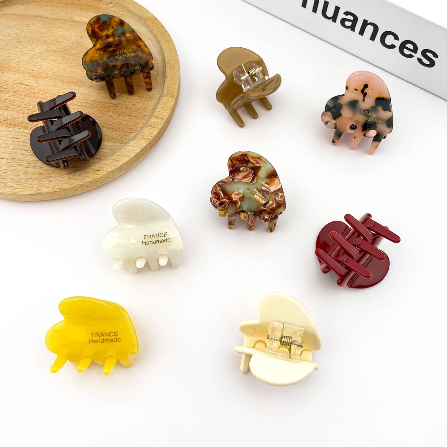 Barrette Cœur Mini en Acétate