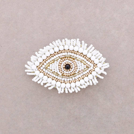 Broche Œil Turc Perles: Blanco - DupontDupont
