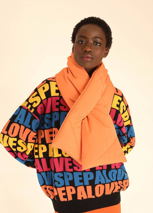 ÉCHARPE MATELASSÉE PÊCHE