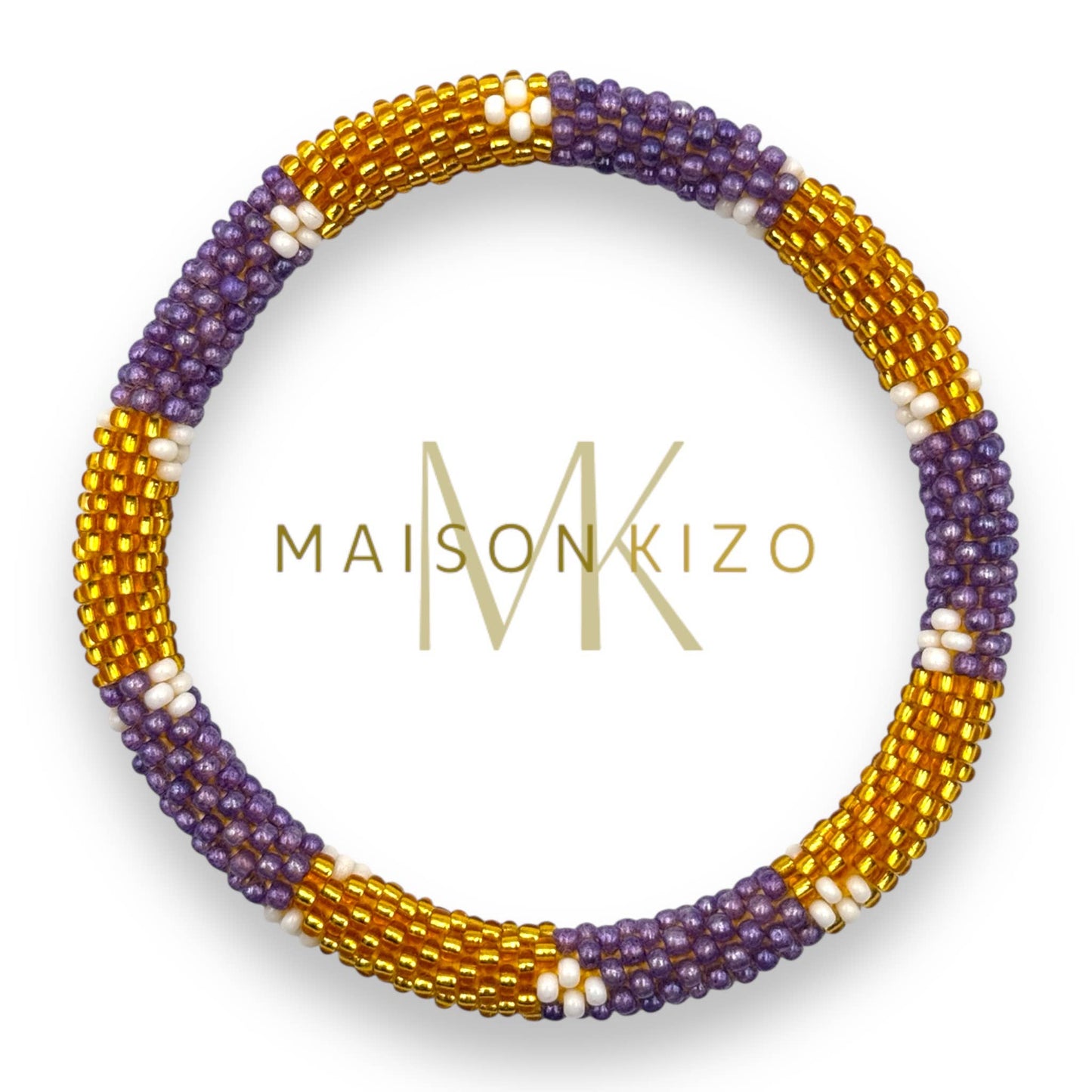 Bracelet népalais  perles de verre E34