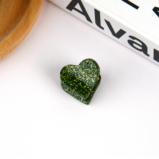 Mini-pince à cheveux cœur Vert - DupontDupont
