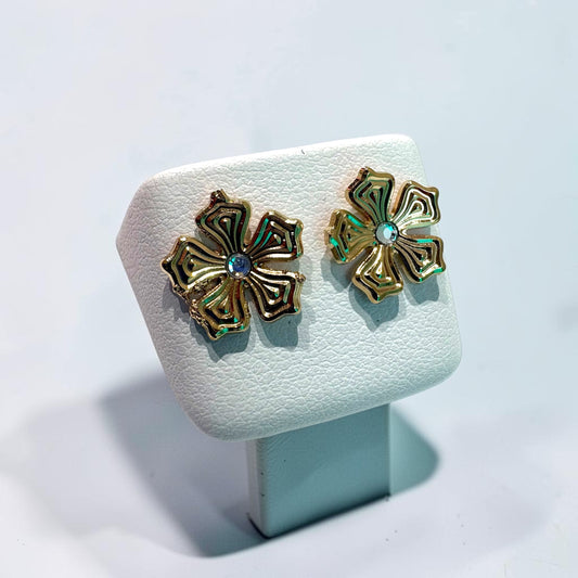 Boucles d’oreilles puces fleur - DupontDupont