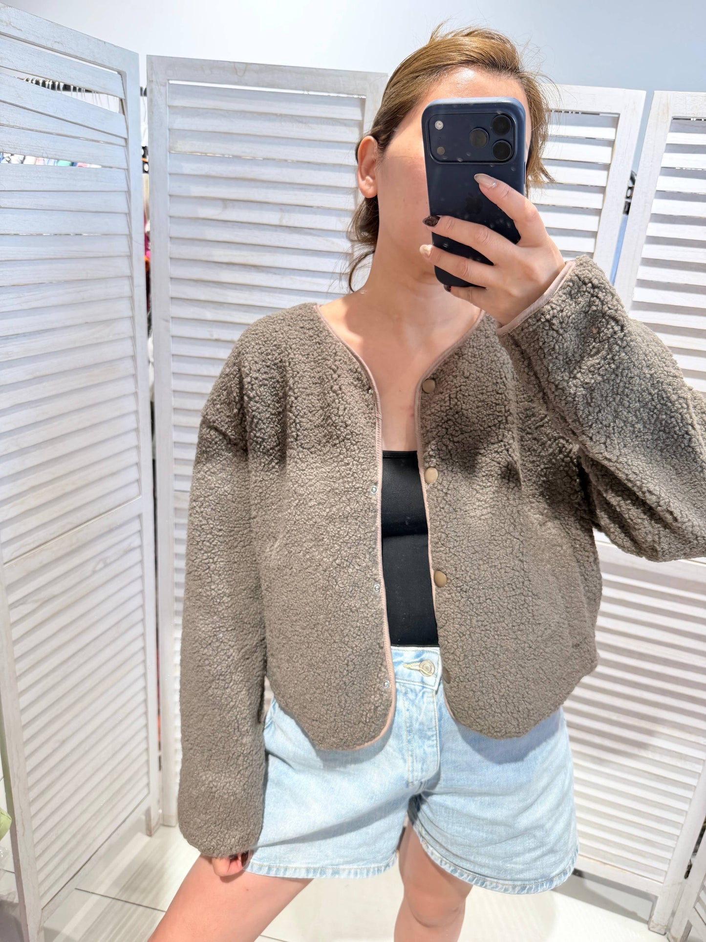 Veste à message: Taupe / TU