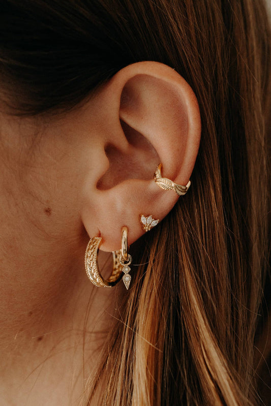Bague d'oreille / Earcuff Isaura - plaqué or