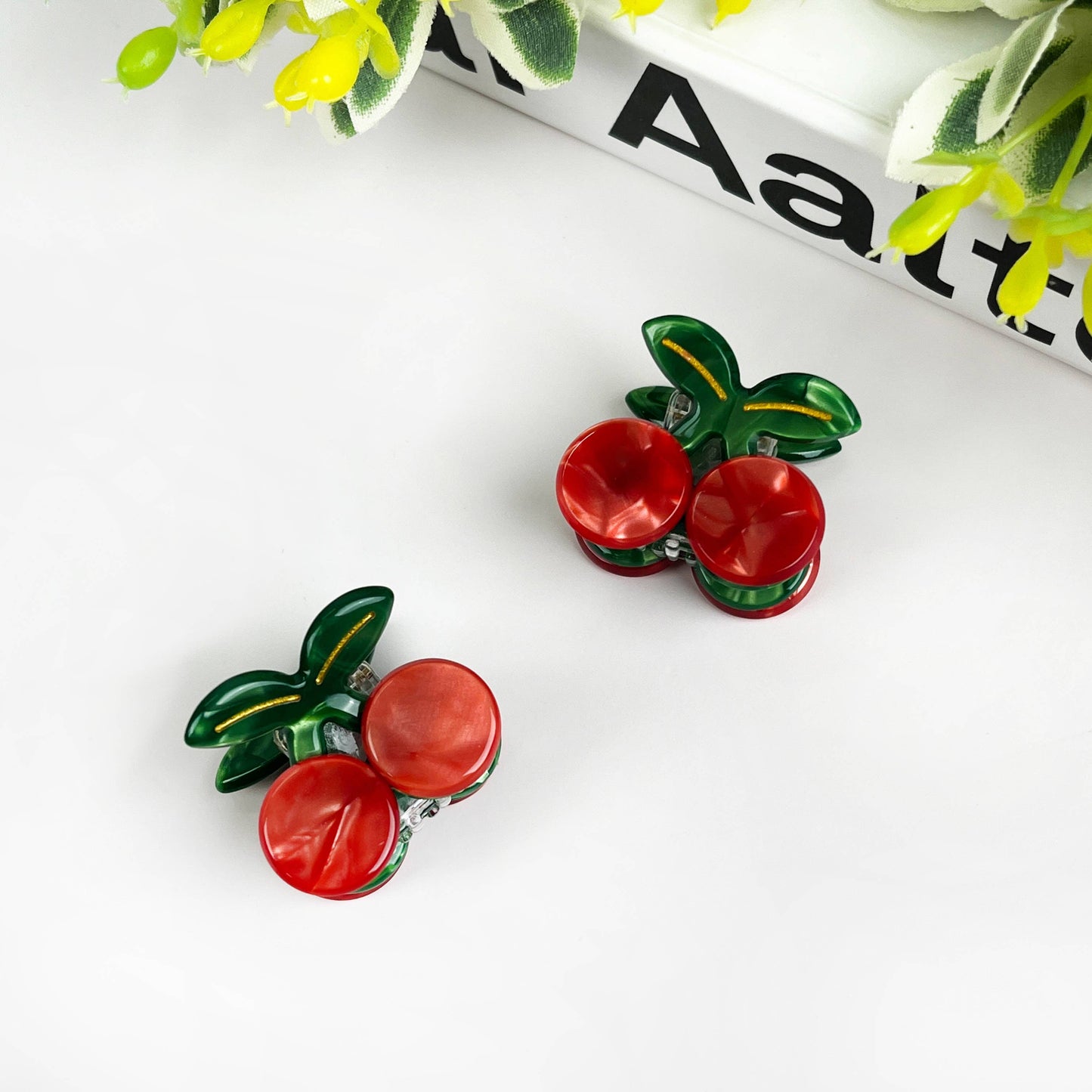 Mini pince à cheveux fruitée, petits accessoires pour cheveux: Ananas