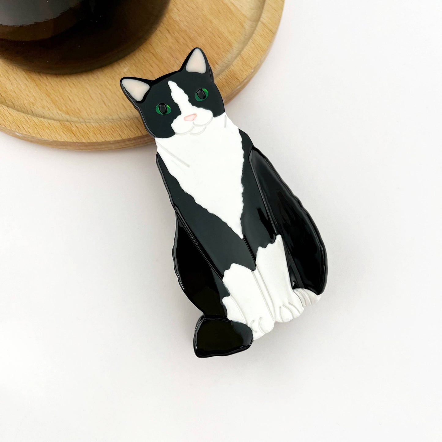 Pince à cheveux Chat noir