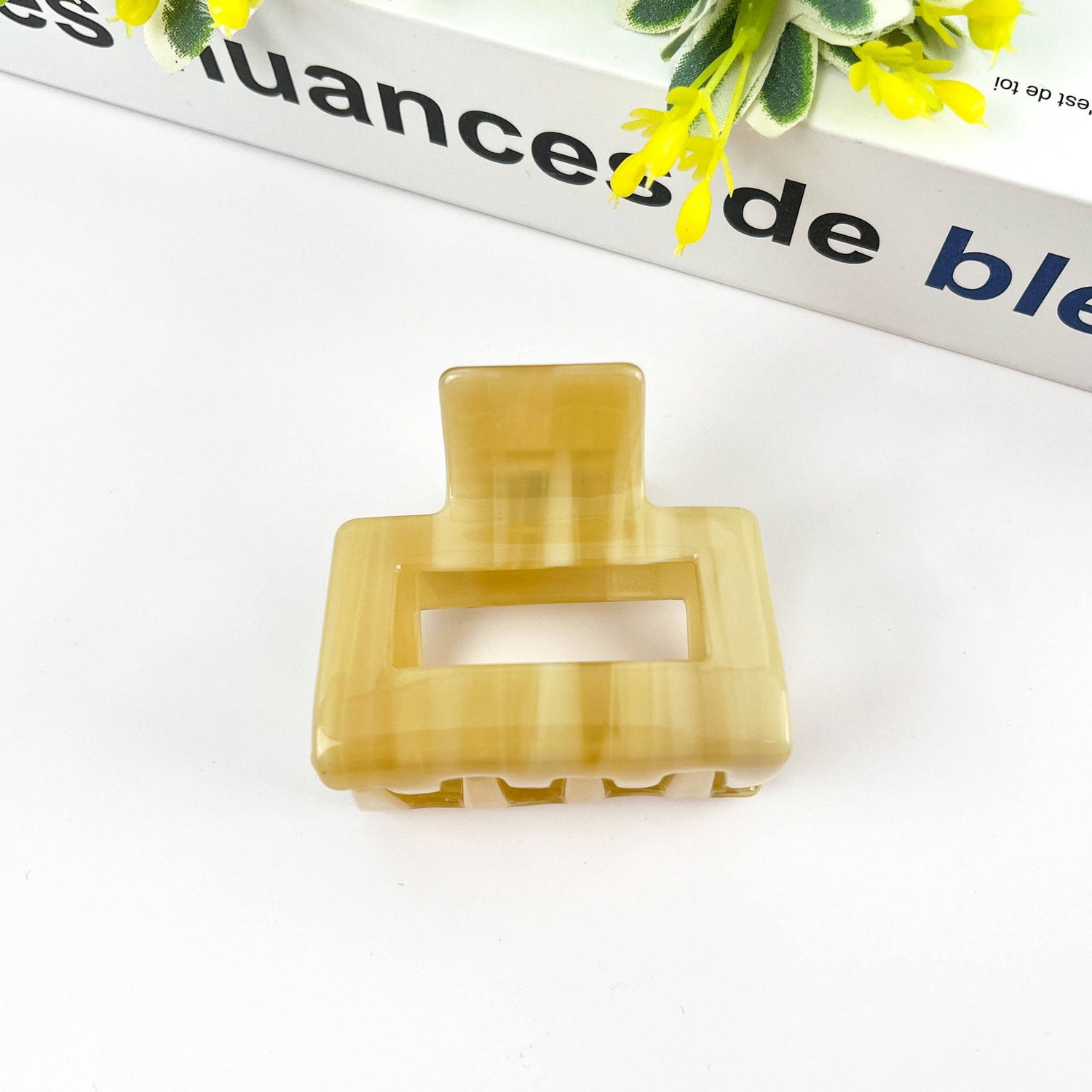 Pince à cheveux carrée Marron tacheté - DupontDupont