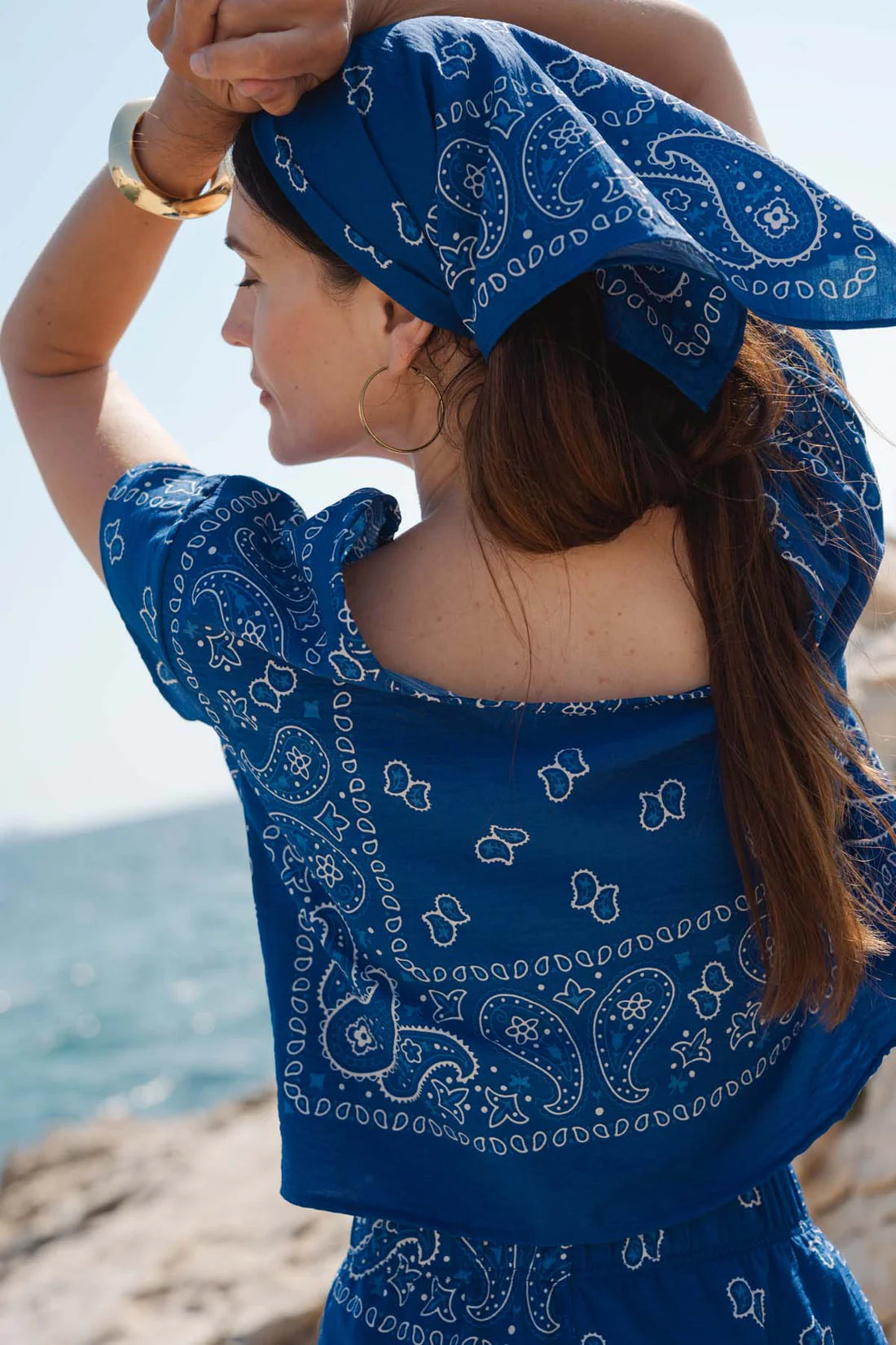 Top bandana bleu - DupontDupont