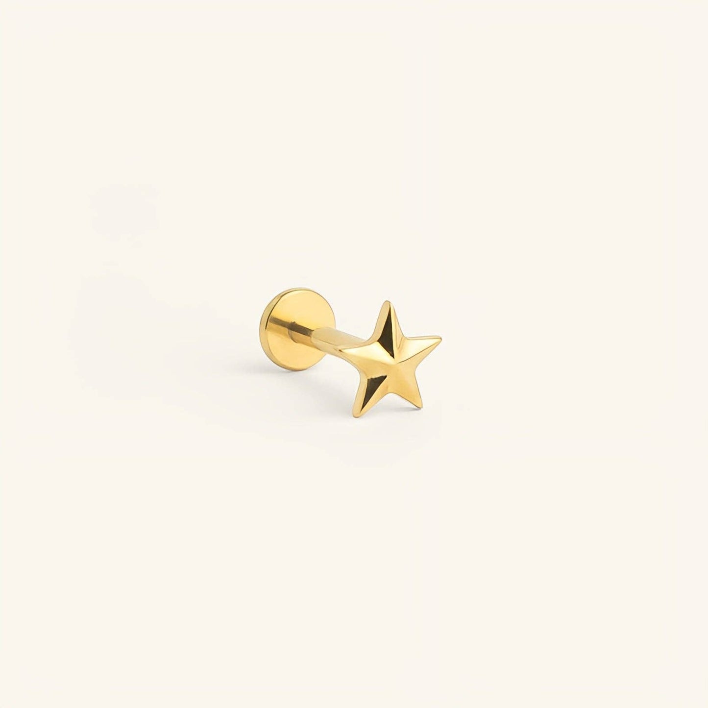 Piercing titane Star: Titane argenté / 6mm
