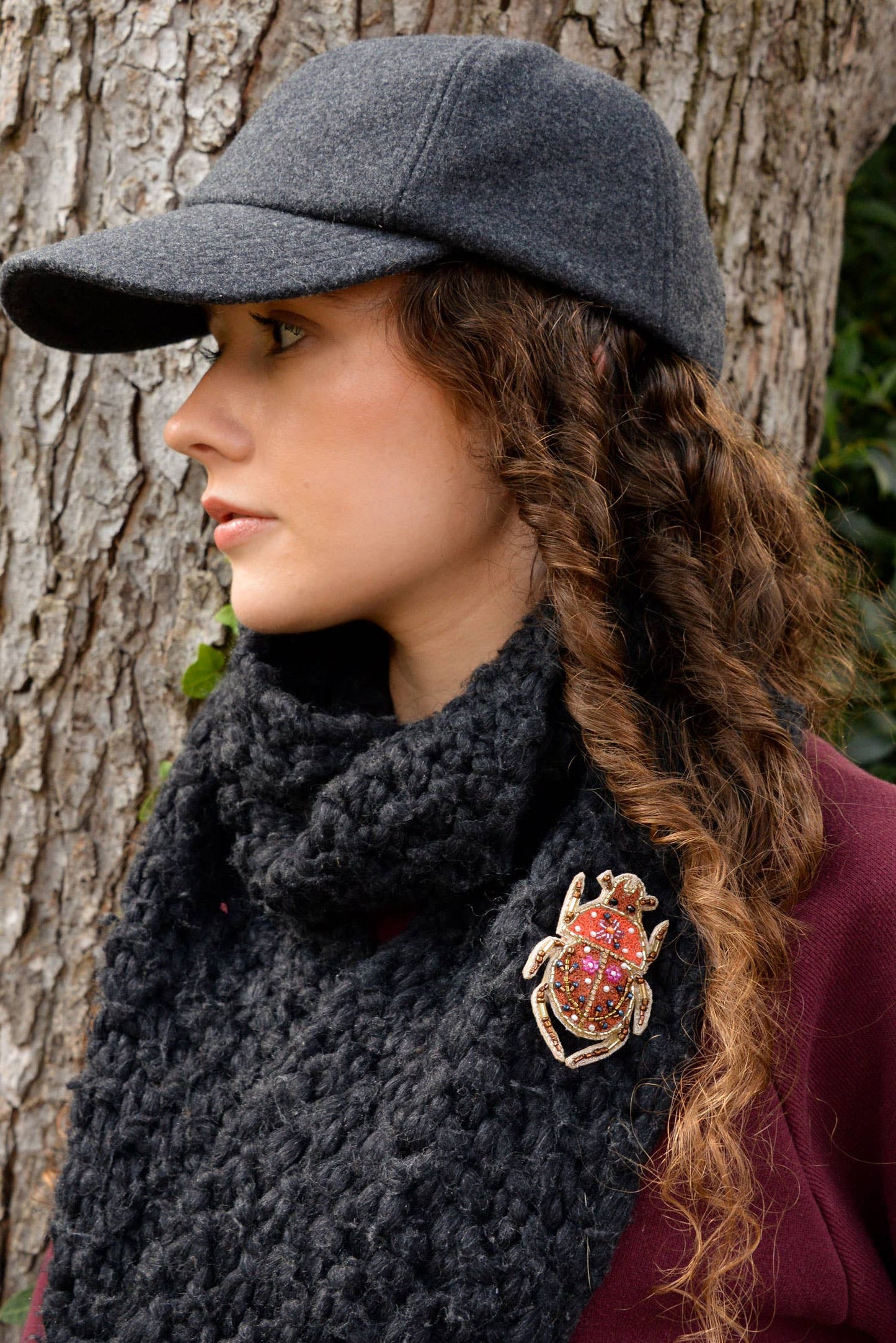 BROCHE SCARABÉE D'AUTOMNE