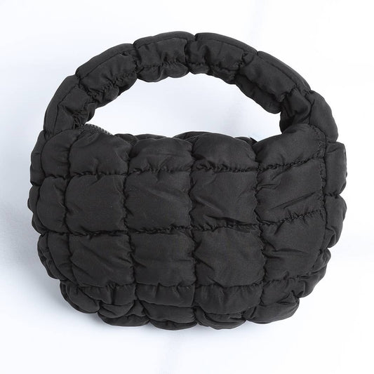 Sac mini nuage matelassé noir