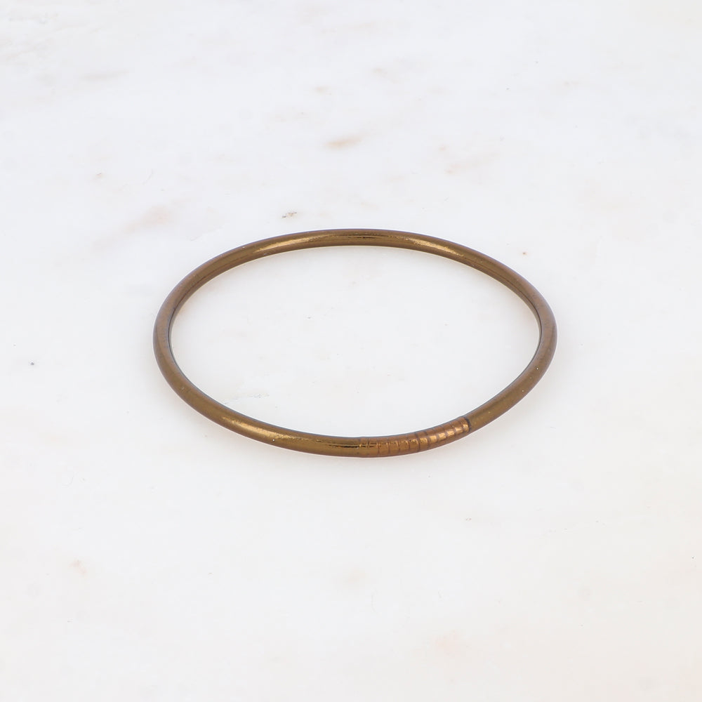 Jonc Bouddhiste fin - chocolat