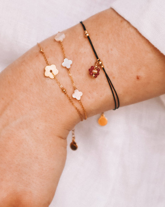 Bracelet Jasmin trèfle nacre - DupontDupont