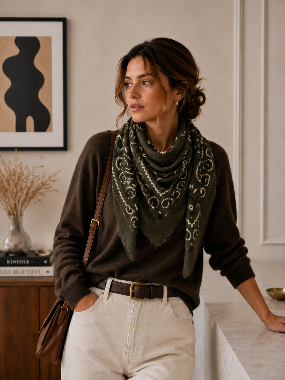 Echarpe Bandana: Noir