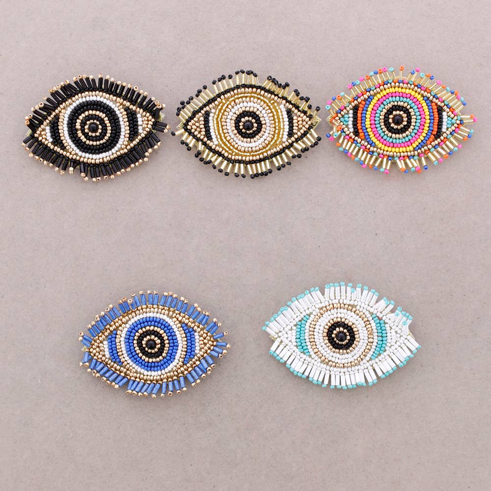 Broche Œil Turc Perles: Multicolor