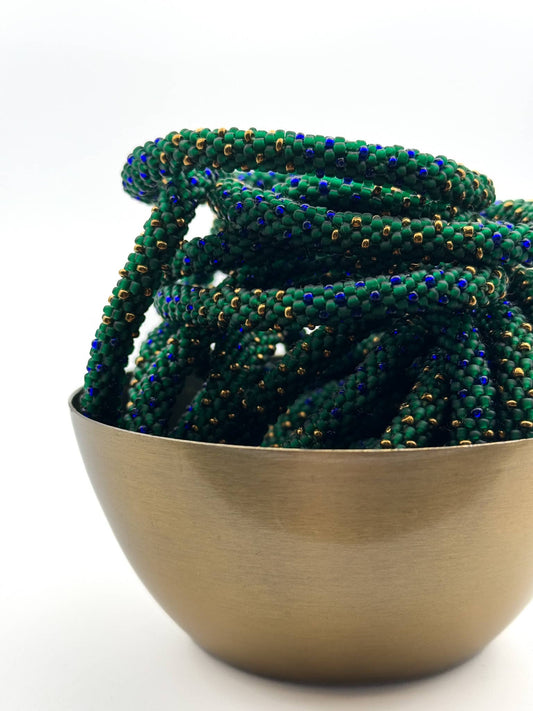 Bracelet népalais perles mattes B61 - DupontDupont