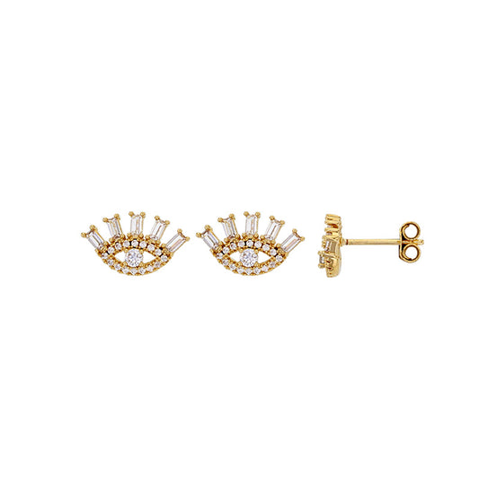 Boucles œil cils zircon