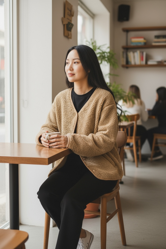 Veste Moumoute Camel